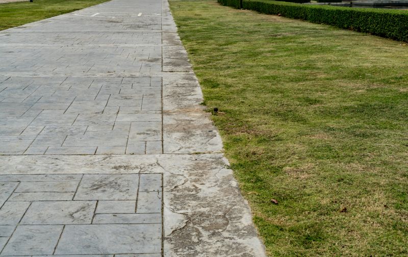 Walkway with Decorative Stamping