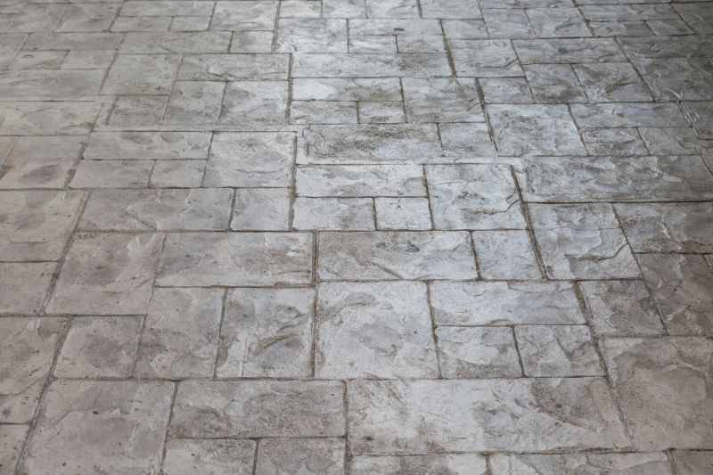 Stamped Concrete in Spring