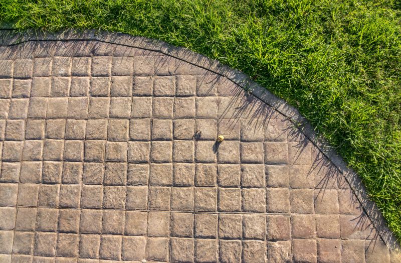 Stamped Concrete Walkway